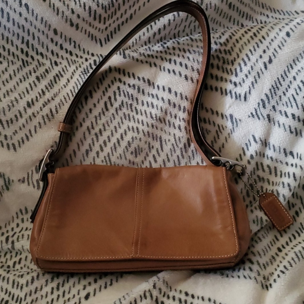 Coach tan leather bag - Picture 2 of 10